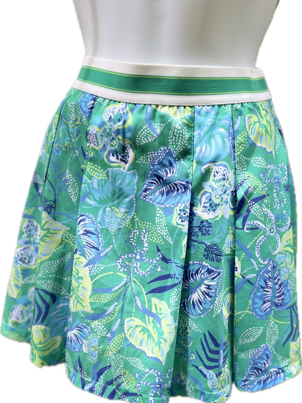 Lilly Pulitzer Green & Blue Silvana Skort
